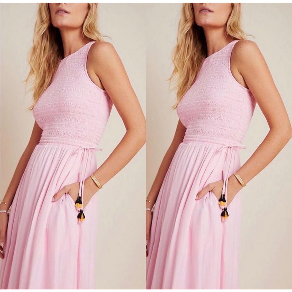 Anthro DOLAN Marisa Smocked-Bodice Midi Dress Sz XS, $248 MSRP - Picture 5 of 5